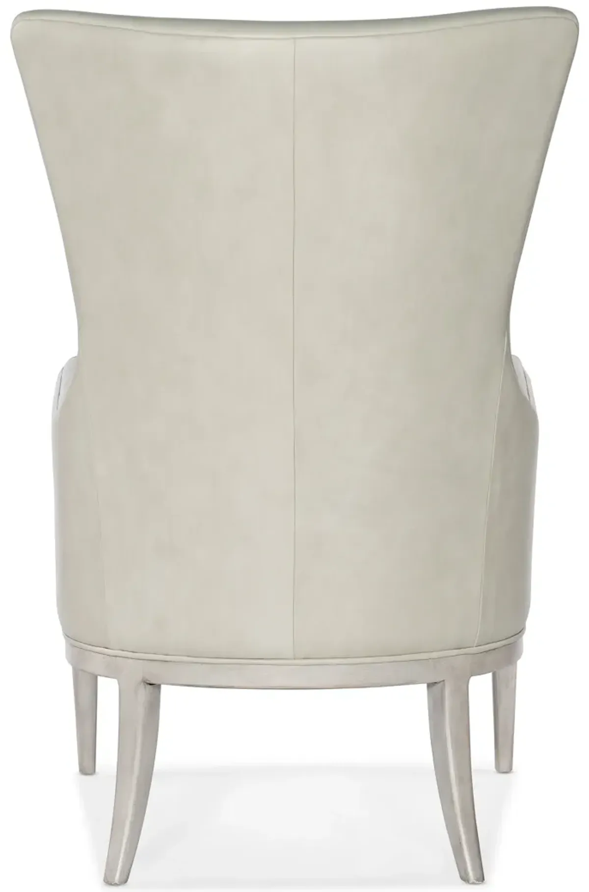 Kyndall Club Chair in White with Accent Pillow