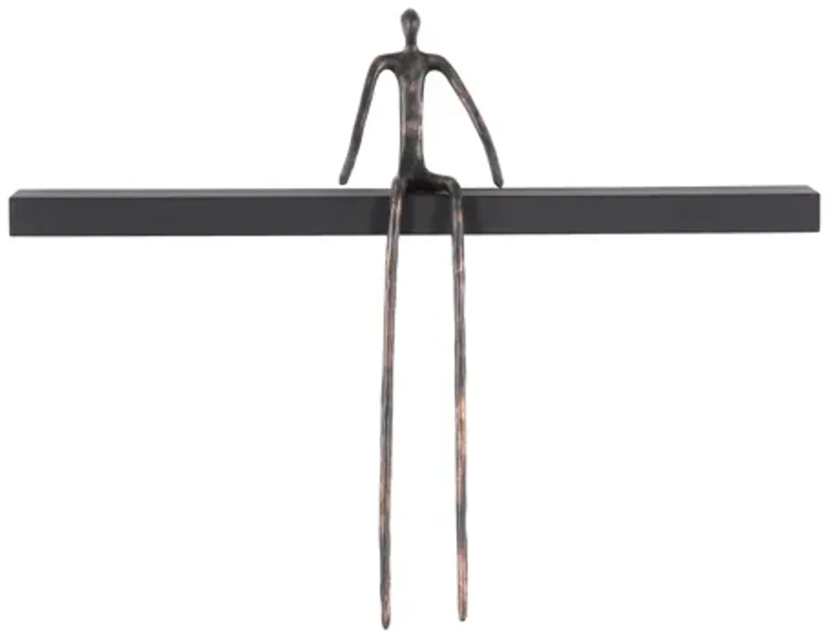 Moveable Man on Shelf, Sitting A