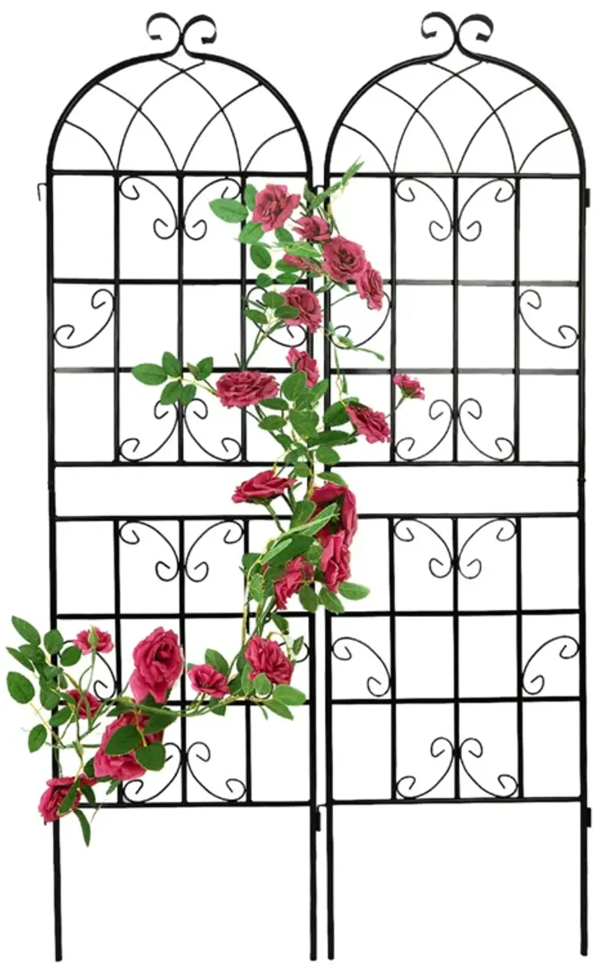 Metal Garden Trellis 71" x 19.7" for Climbing Plants