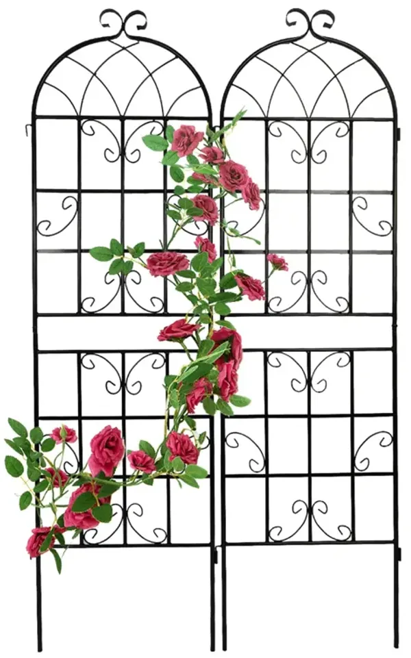 Streamdale Metal Garden Trellis 71" x 19.7" for Climbing Plants