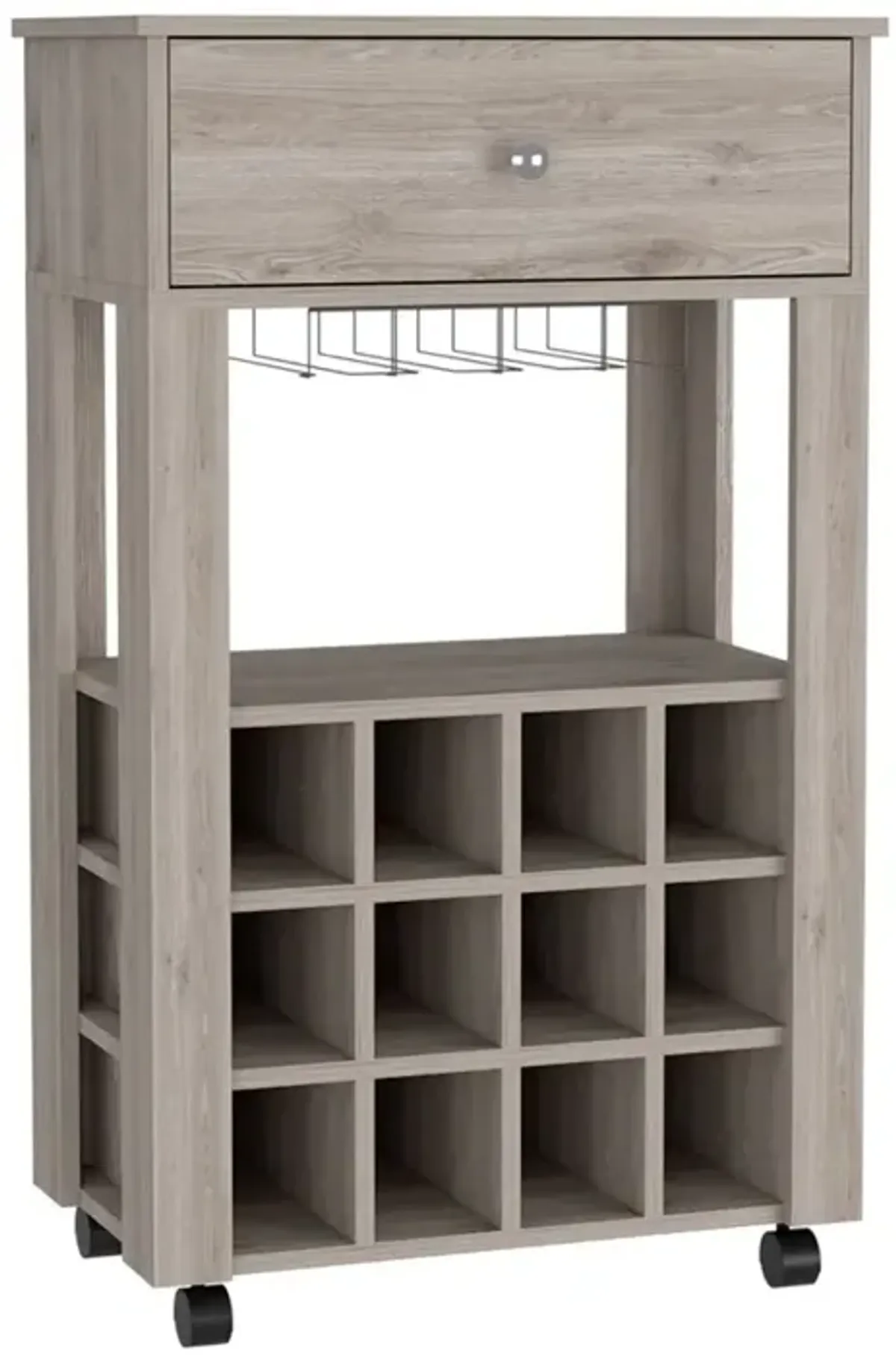 Bar Cart Bayamon, Living Room, Light Gray