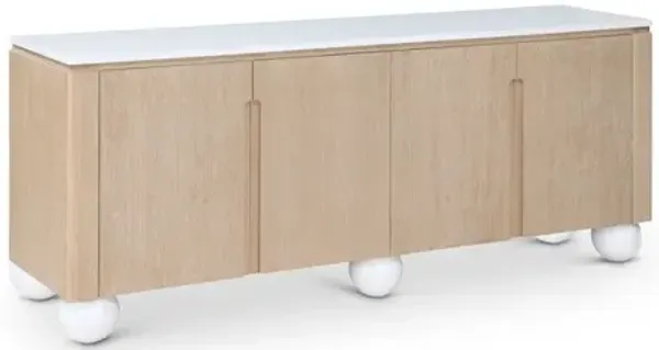 Meridian Furniture Cardiff Natural Sideboard/Buffet