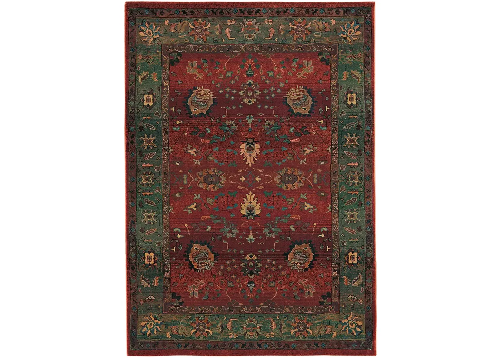 Kharma 2' x 3' Red Rug