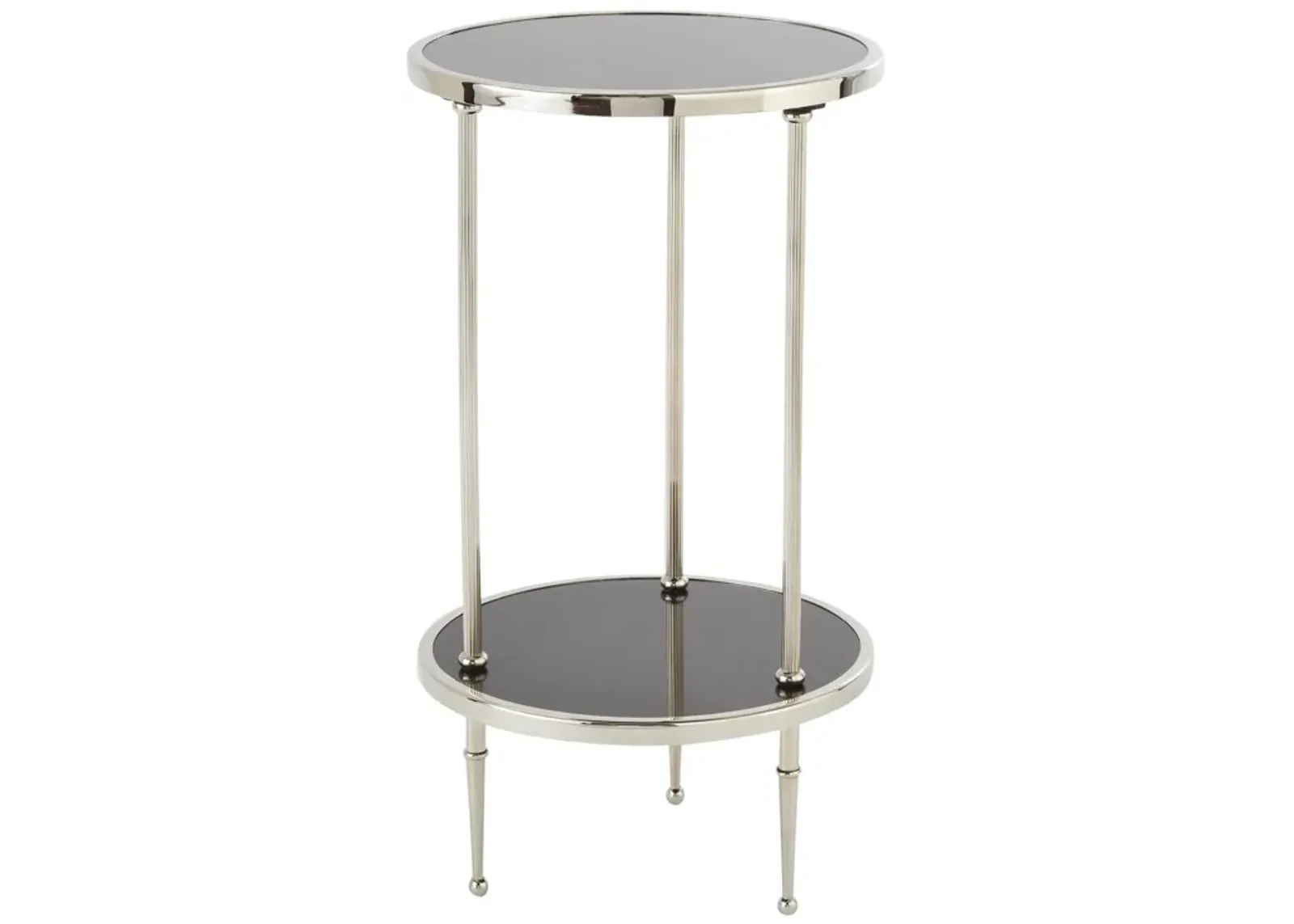 Petite Two-Tier Table-Silver