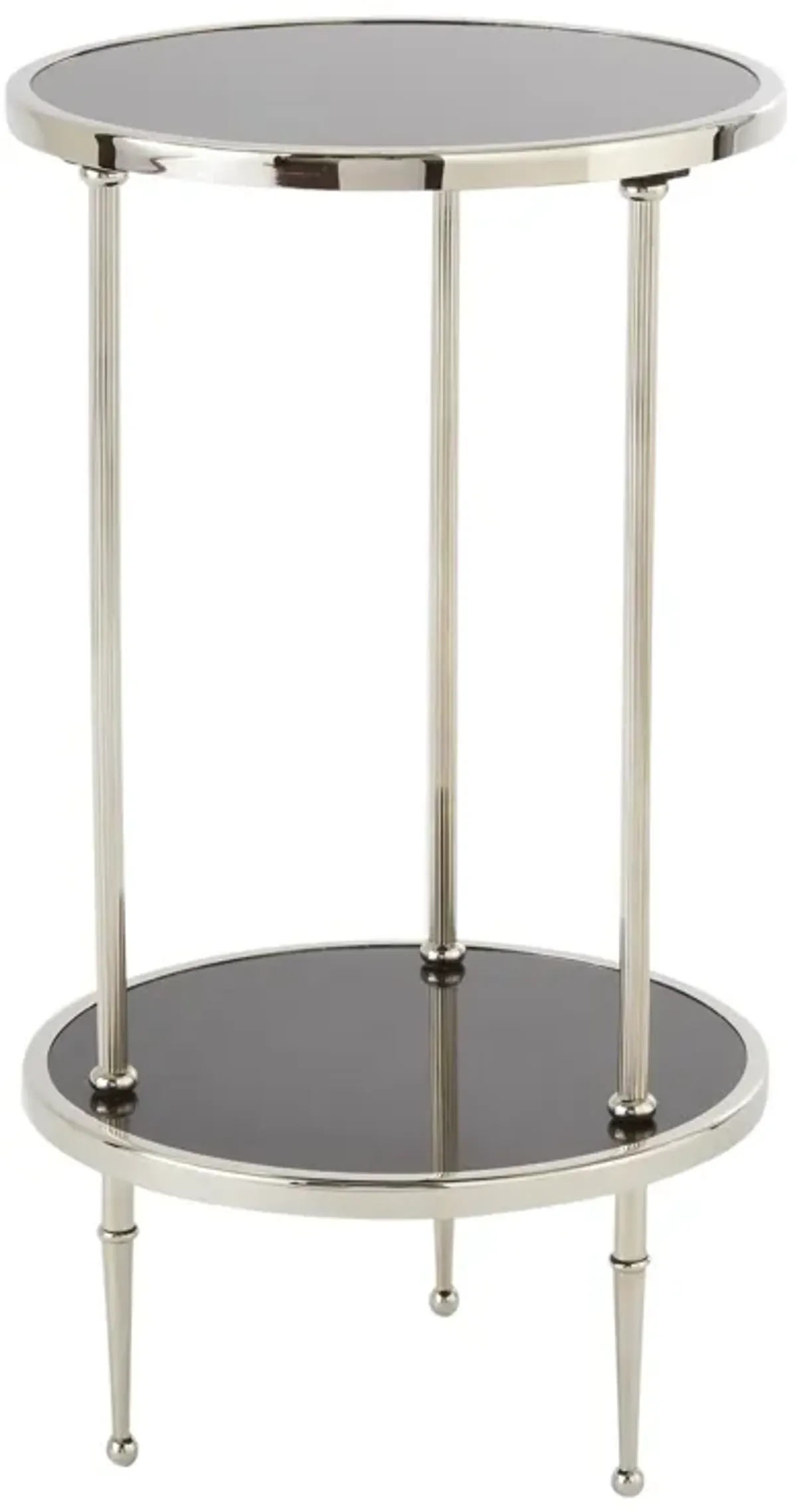 Petite Two-Tier Table-Silver