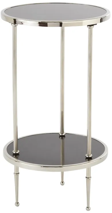 Petite Two-Tier Table-Silver