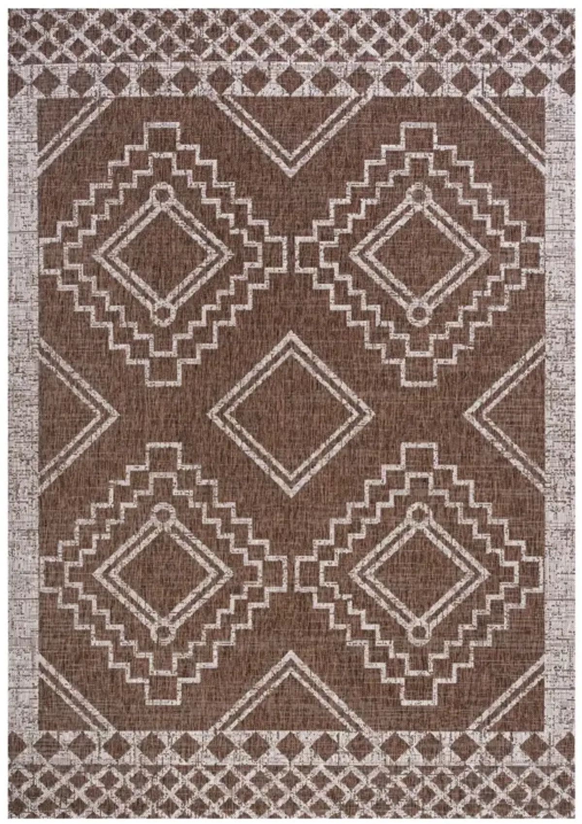 Marokko Diamond Tribal Medallion Indoor/Outdoor Area Rug