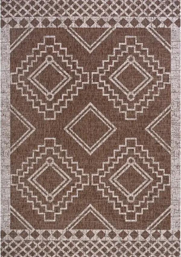 Marokko Diamond Tribal Medallion Indoor/Outdoor Area Rug