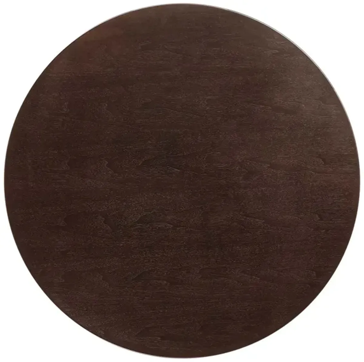 Modway - Lippa 36" Round Wood Grain Dining Table White Cherry Walnut