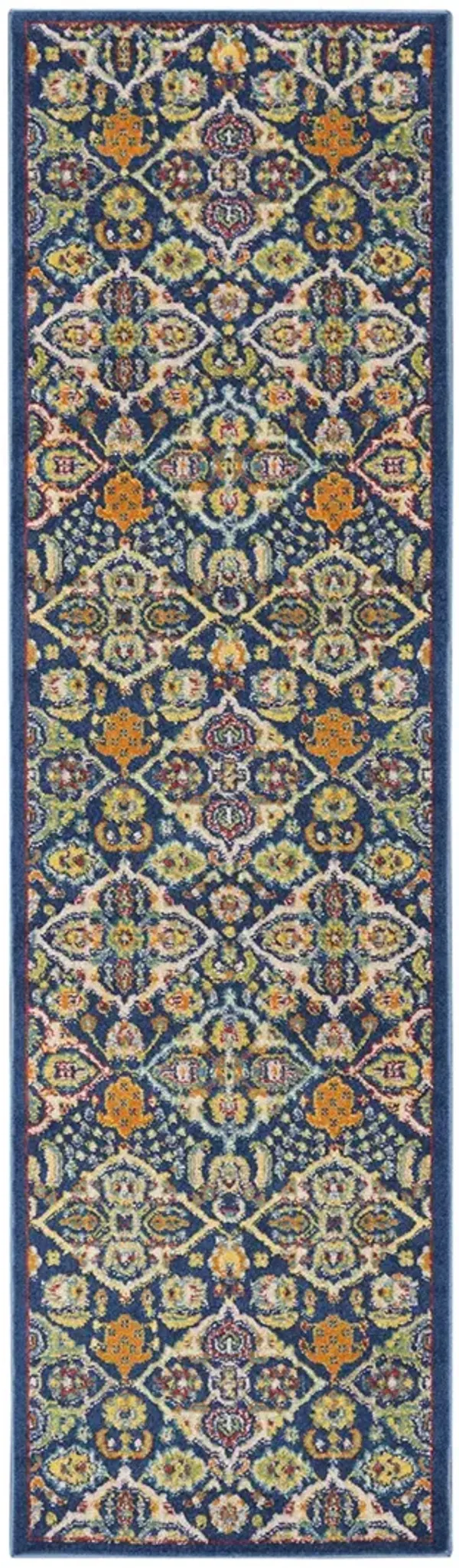 Allur ALR03 Navy/Multicolor 2'3" x 7'6" Rug