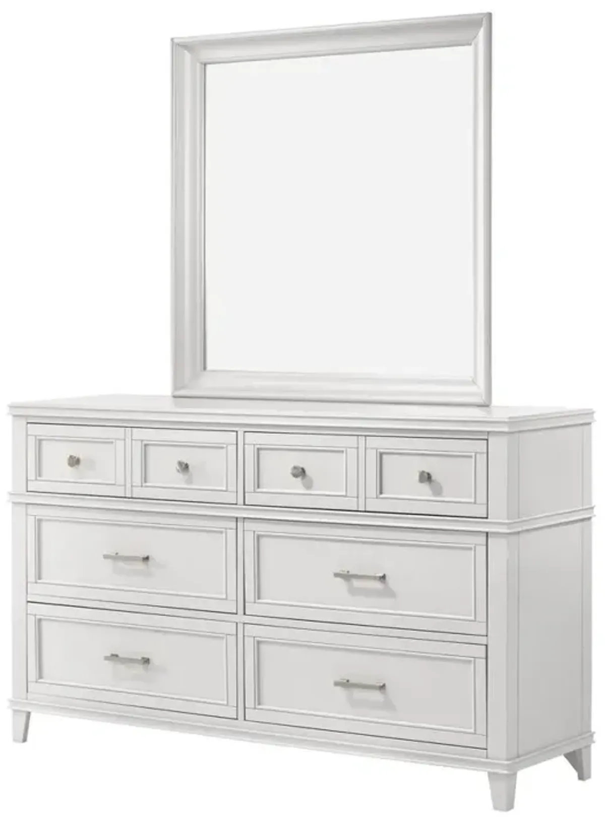 White Nova Ii 6 Drw Dresser