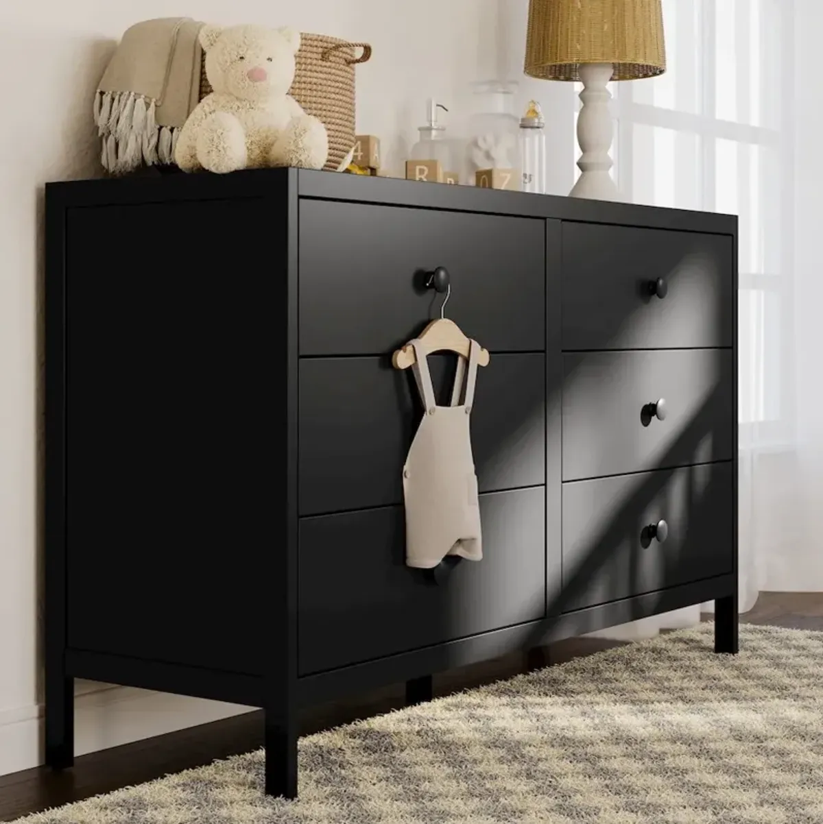 Graco Universal 6 Drawer Dresser - Black