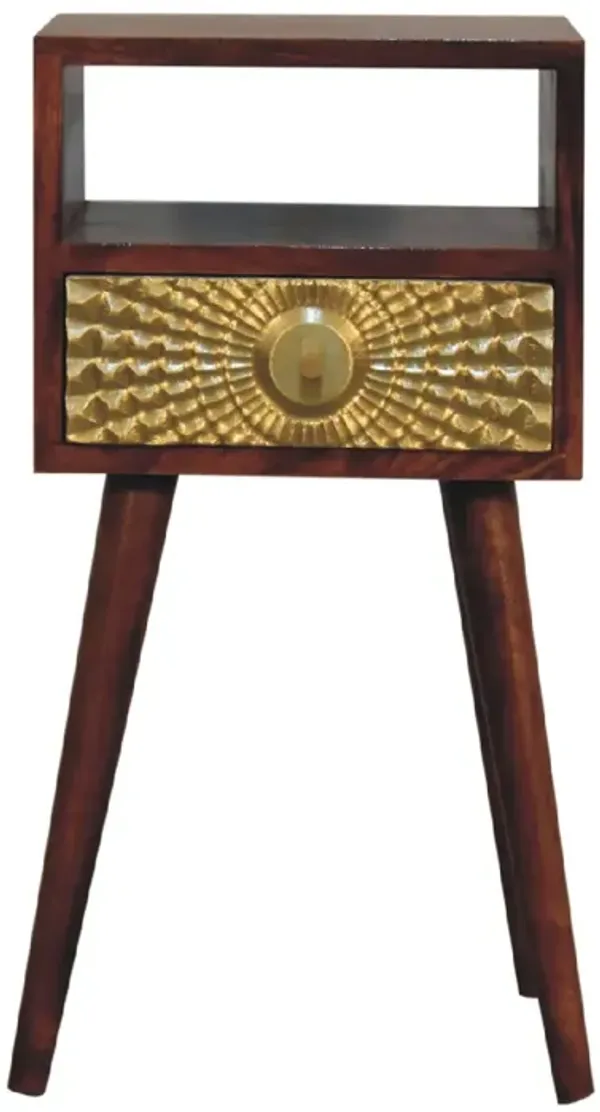 Eden Mini Solid Wood 1 Drawers  NightStand