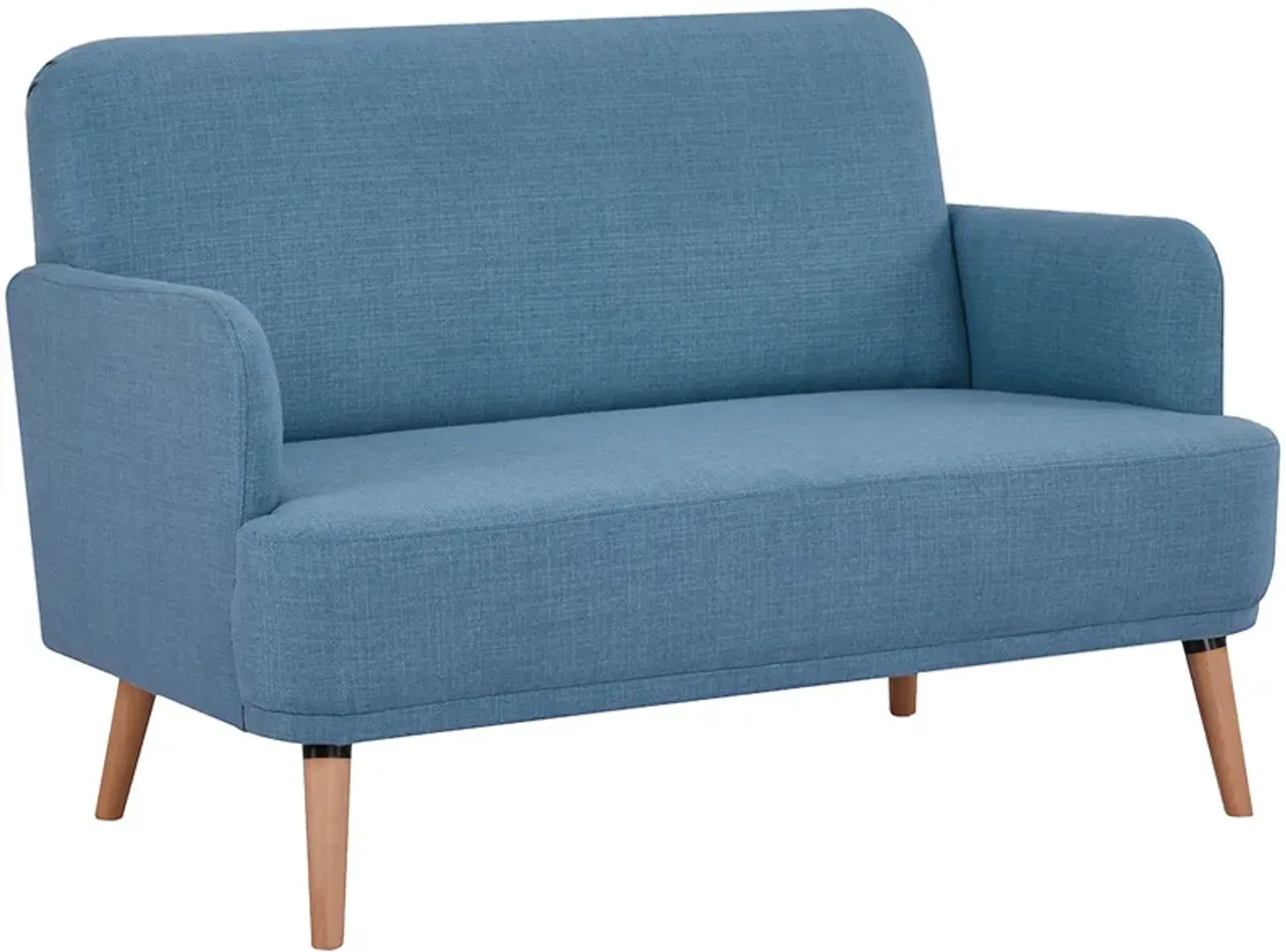 Blue Cozy Lounger: 48" Compact Loveseat for Comfortable Seating