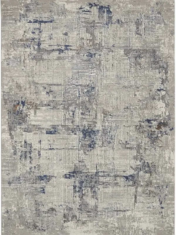 Royal Terrace KI41 Ivory/Blue 5'3" x 7'3" Rug