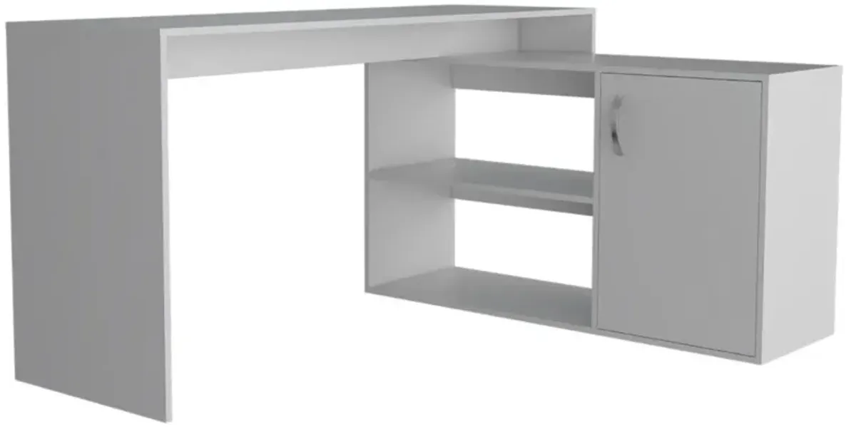 L-Shaped Desk Desti, Office, White