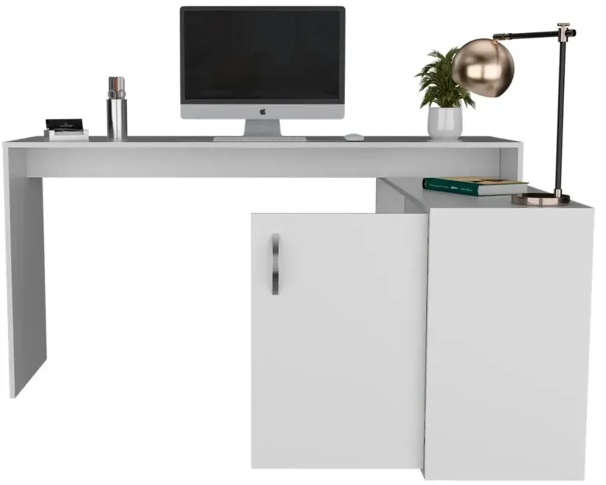 L-Shaped Desk Desti, Office, White