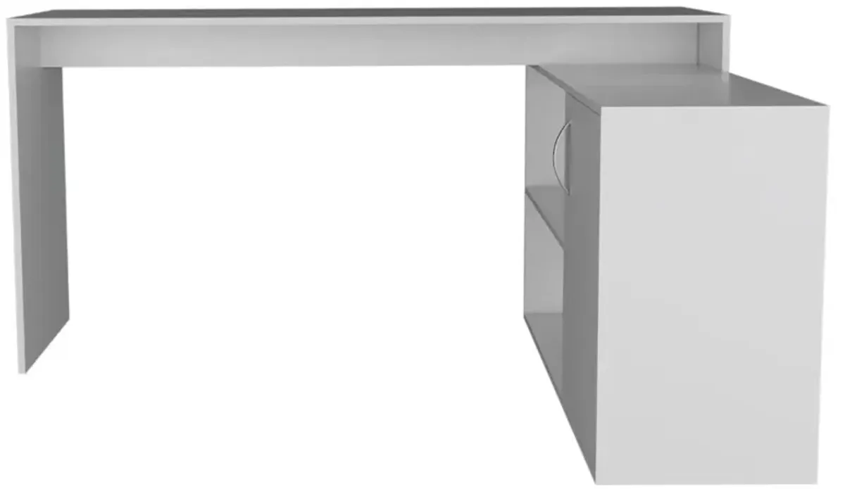 L-Shaped Desk Desti, Office, White