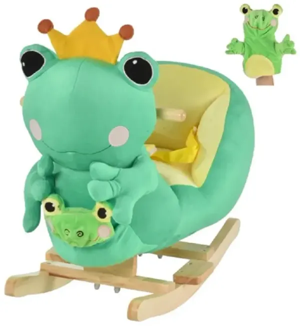 Durable Baby Rocking Horse, Safe Plush Toy Rocker for Infants and Toddlers