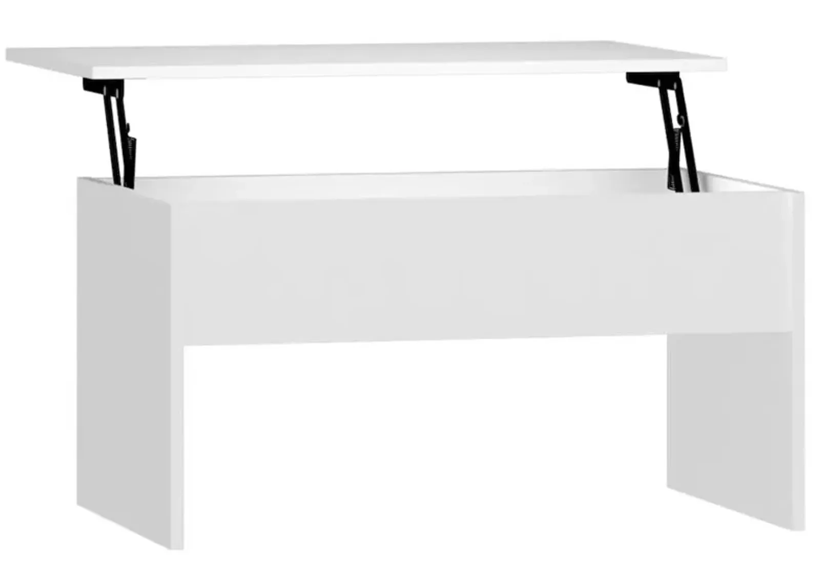 Coffee Table White 31.5"x19.9"x16.3" Engineered Wood