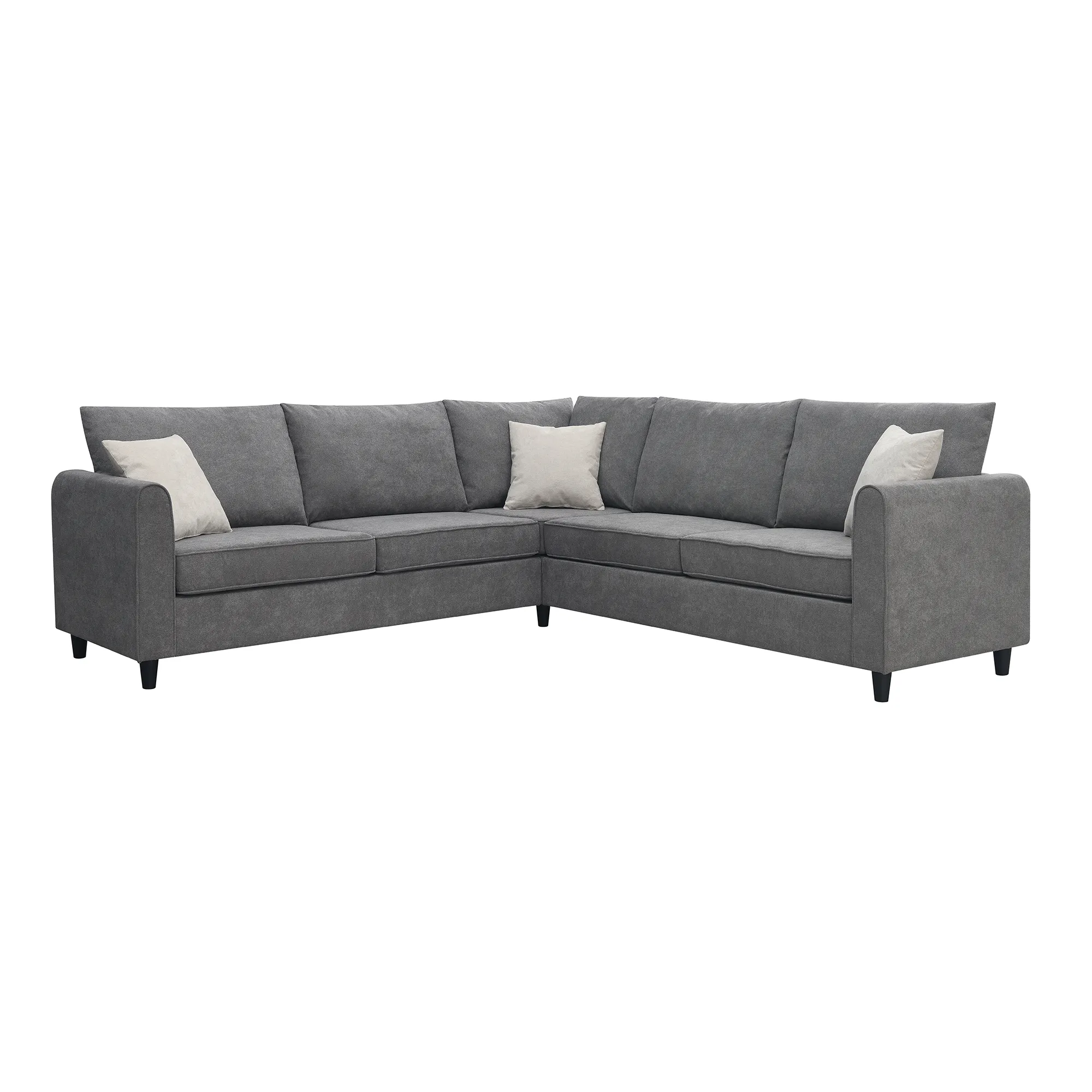 Merax Modern Upholstered Living Room Sectional Sofa