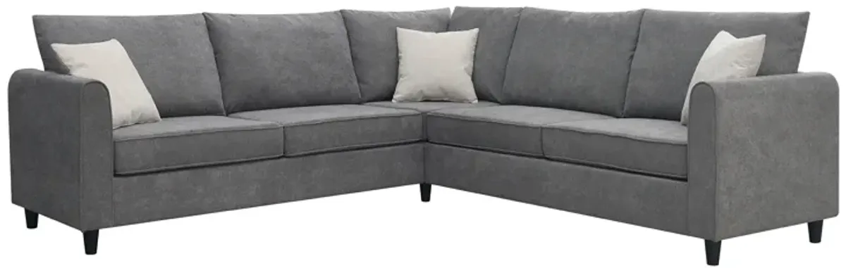 Merax Modern Upholstered Living Room Sectional Sofa