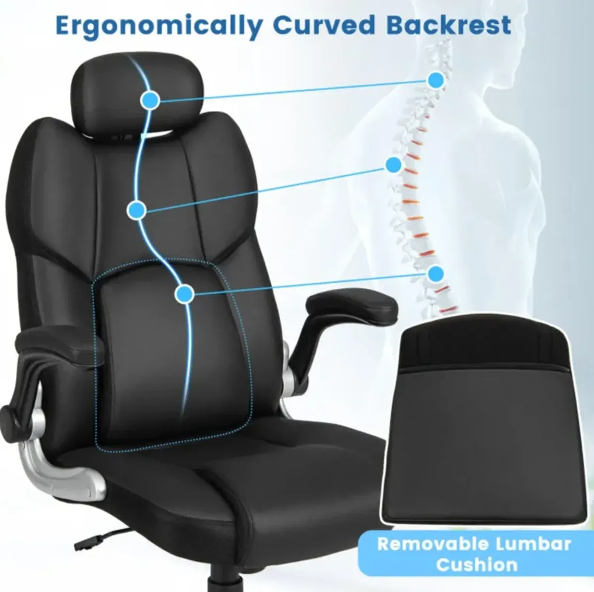 Hivvago Kneading Massage Office Chair with Adjustable Headrest