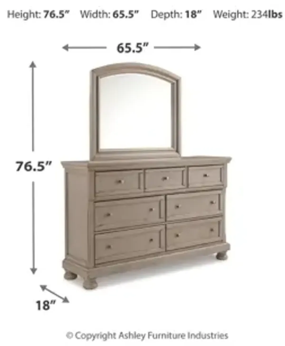 Lettner Dresser and Mirror