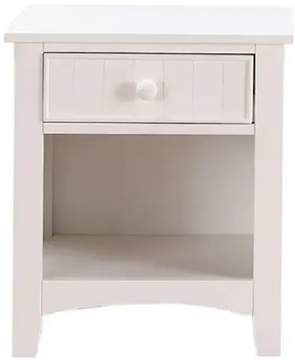 Streamdale Karine Wooden Nightstand With One Drawer In Finish