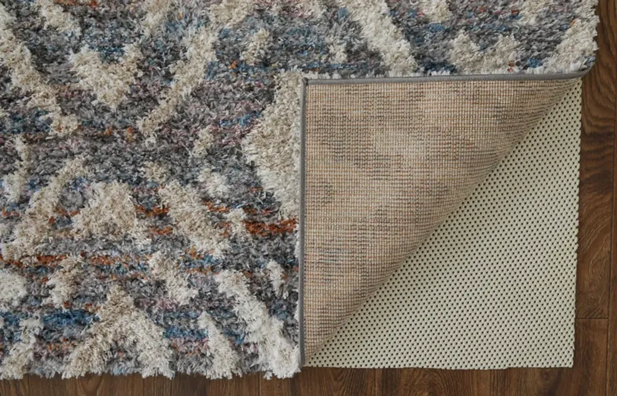 Mynka 39IAF Ivory/Gray/Taupe 2'6" x 8' Rug