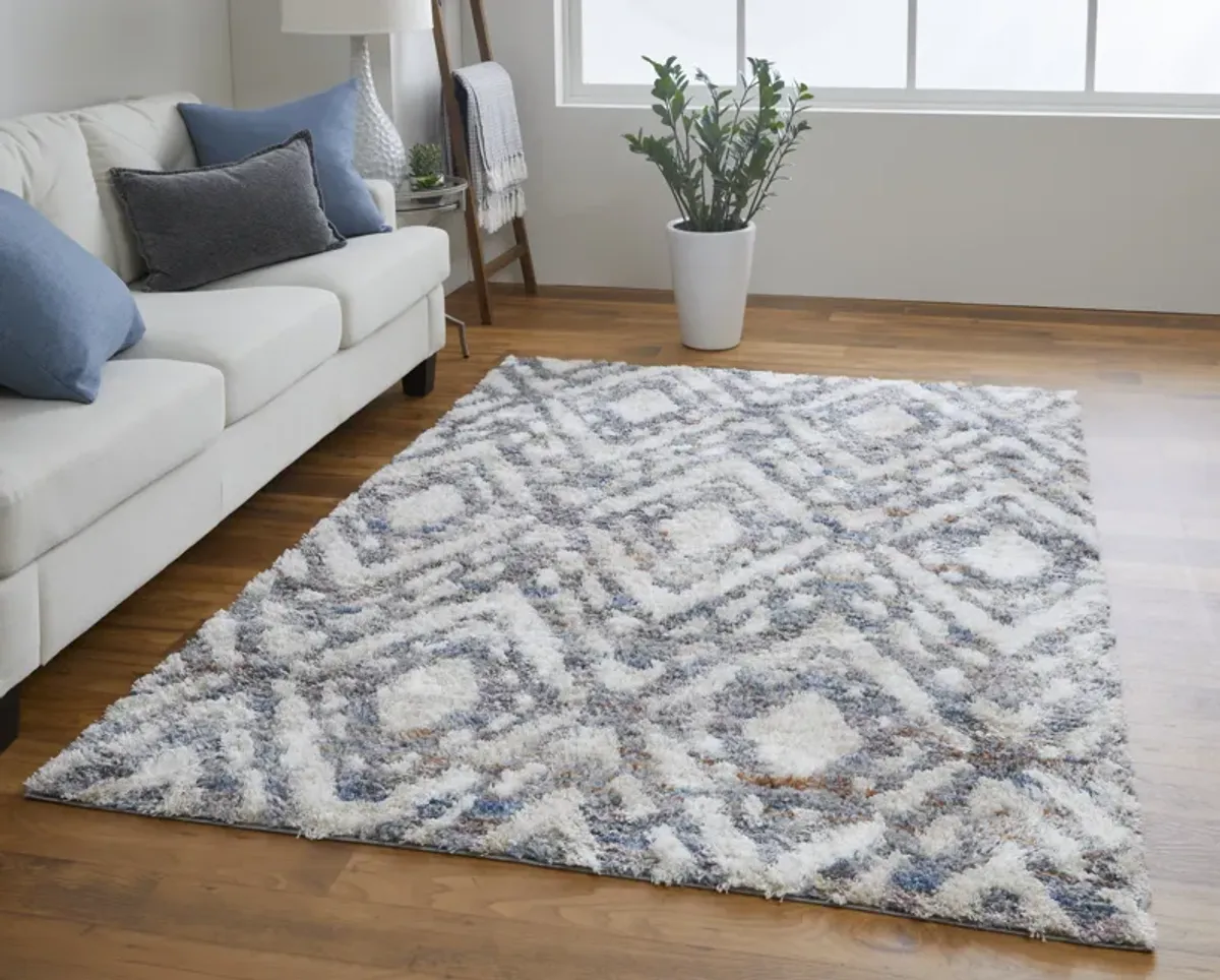 Mynka 39IAF Ivory/Gray/Taupe 2'6" x 8' Rug