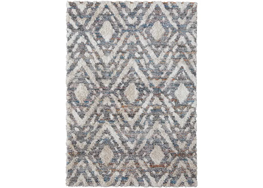 Mynka 39IAF Ivory/Gray/Taupe 2'6" x 8' Rug