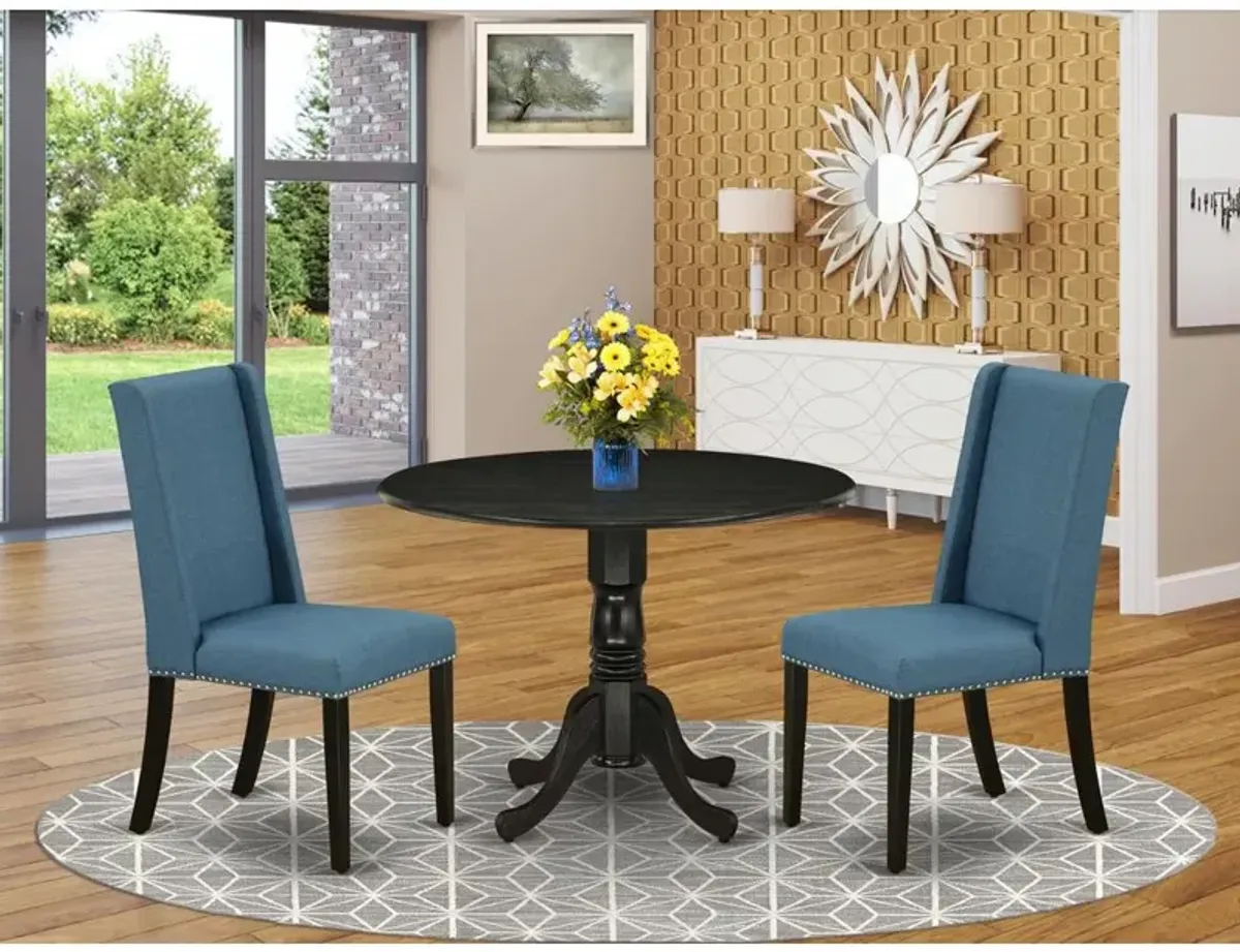 Dining Room Set Wirebrushed Black