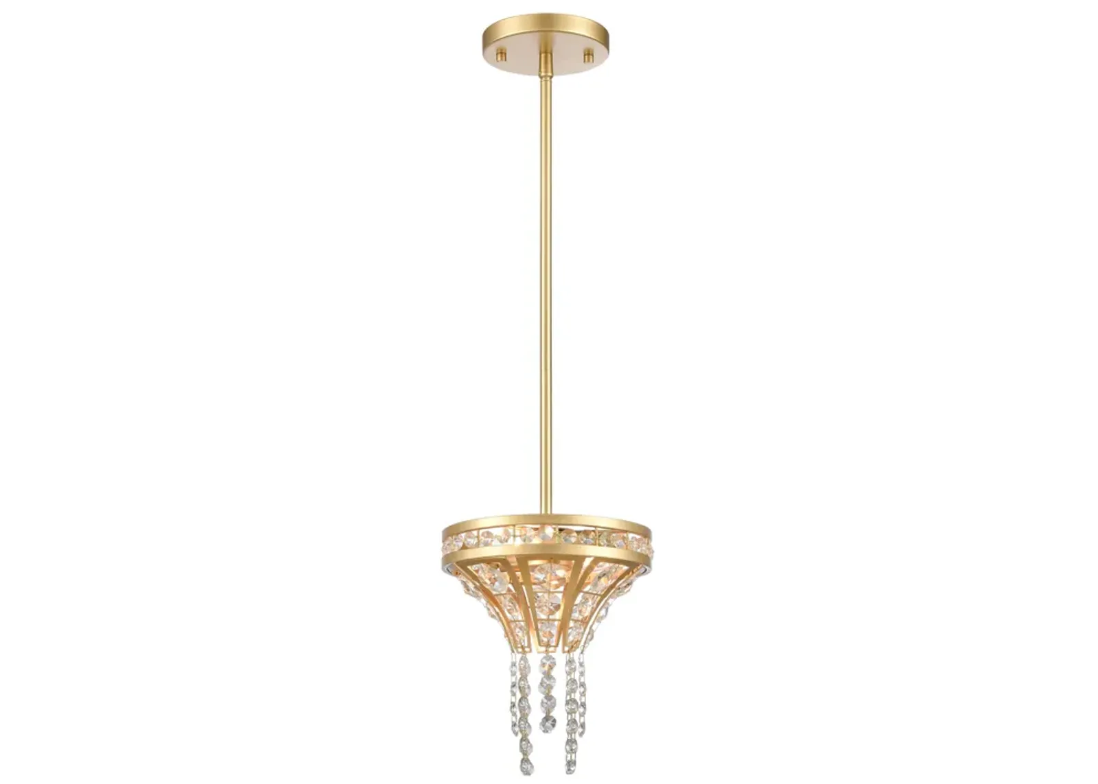 Fantania 8'' Wide 2-Light Mini Pendant - Gold