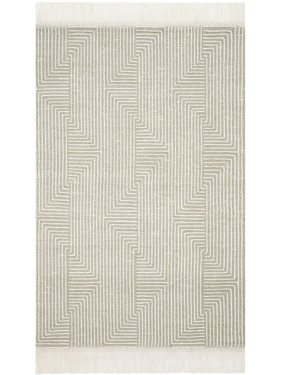 Newton NET04 Sage/Ivory 5' x 7'6" Rug