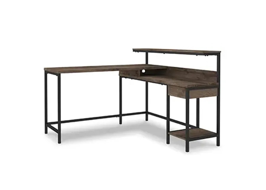 Arlenbry L-Desk with Storage