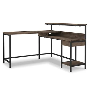 Arlenbry L-Desk with Storage