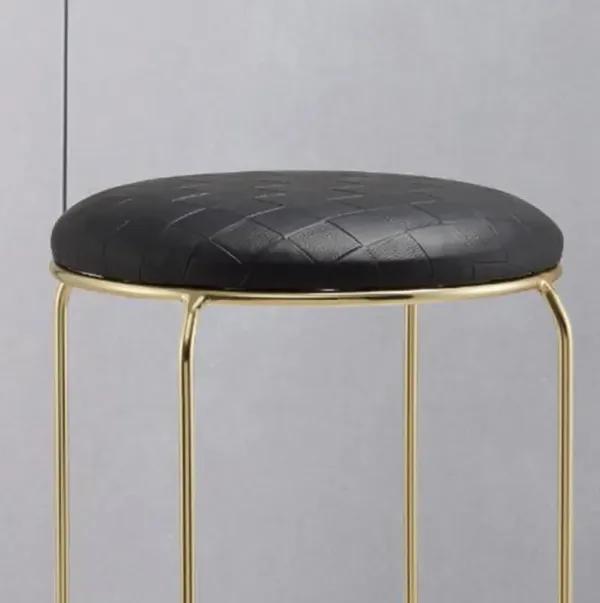 Kings Brand Furniture Carmilla Upholstered Counter Height Stool with Footrest - Bar Stools Set of 4 for Kitchen 27.25"