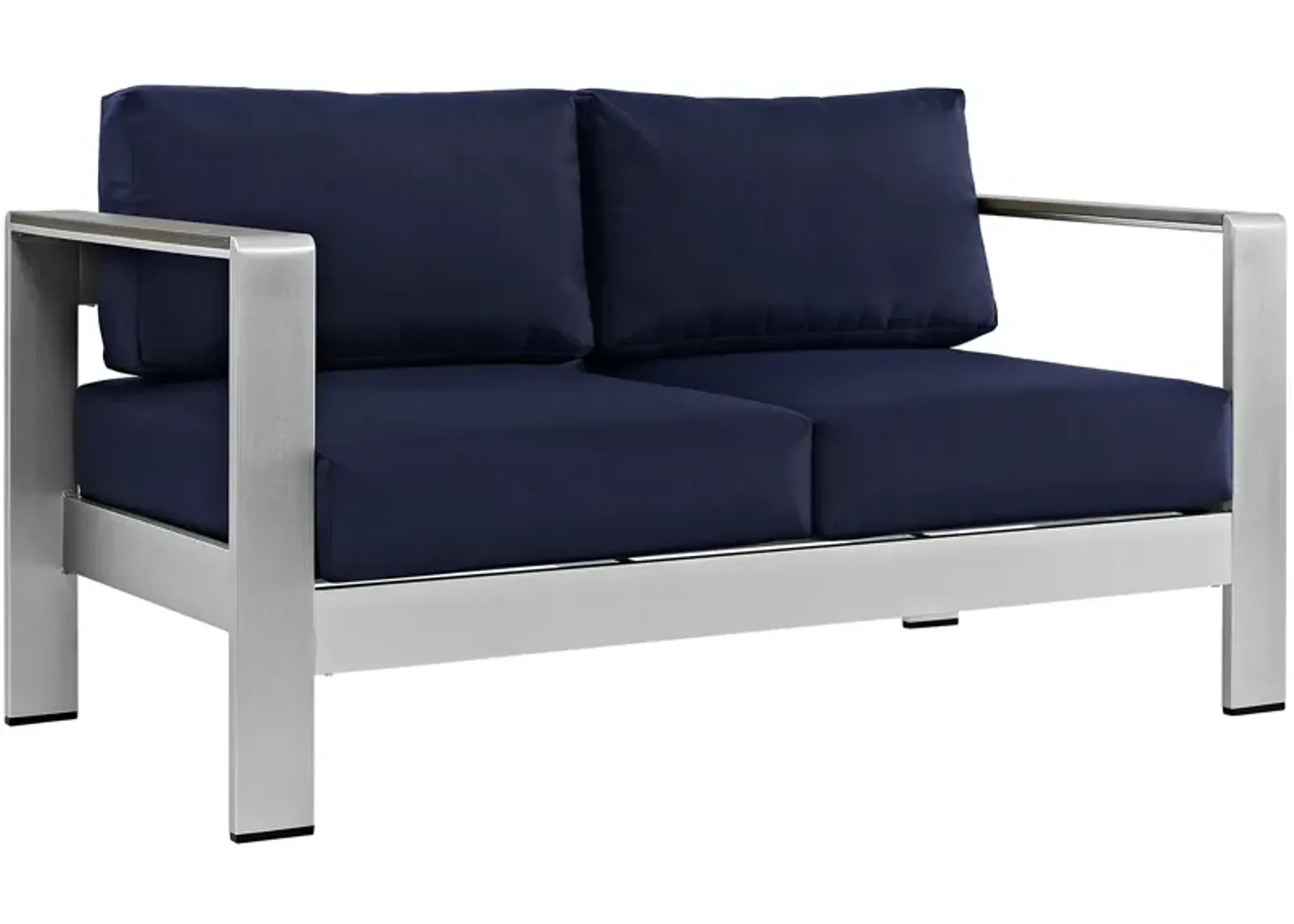 Modway - Shore Outdoor Patio Aluminum Loveseat