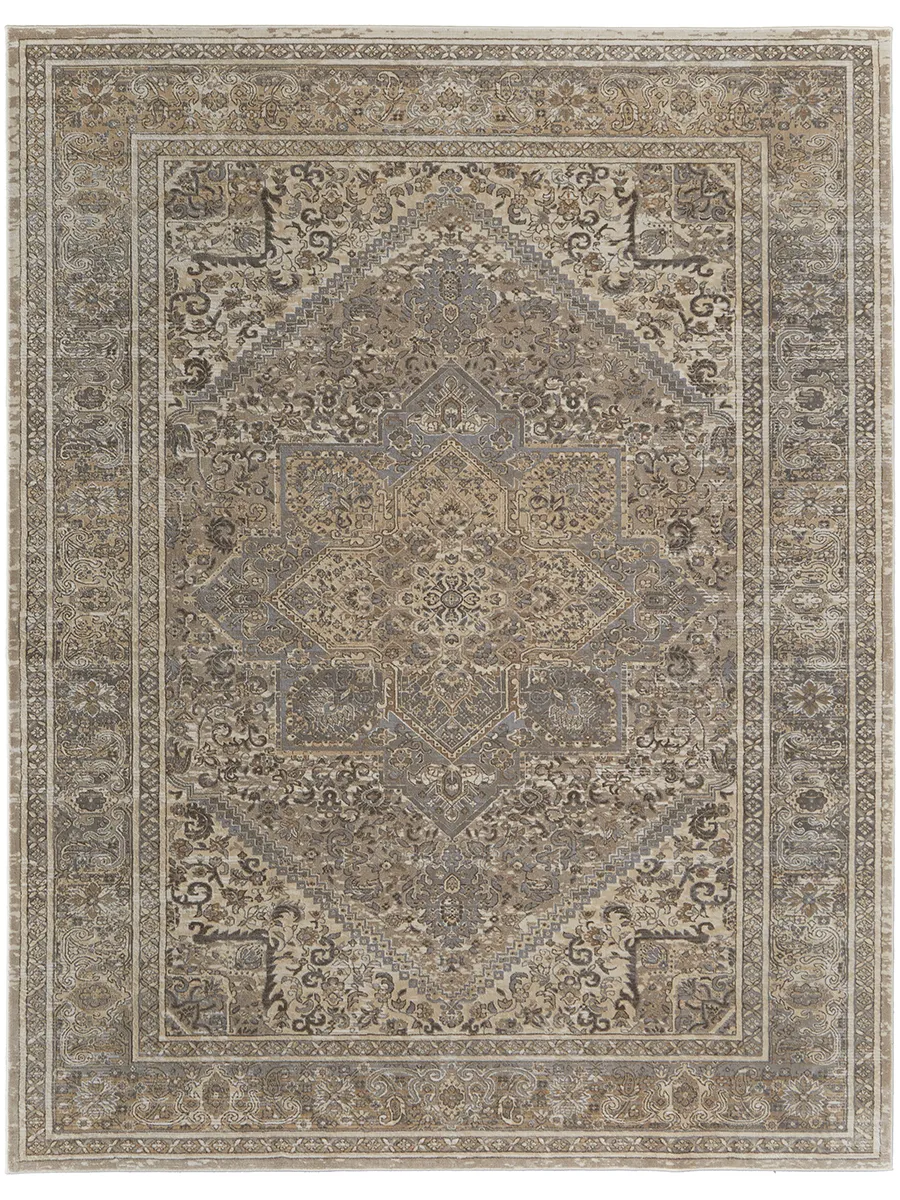 Celene 39KXF Tan/Brown/Ivory 9' x 12' Rug