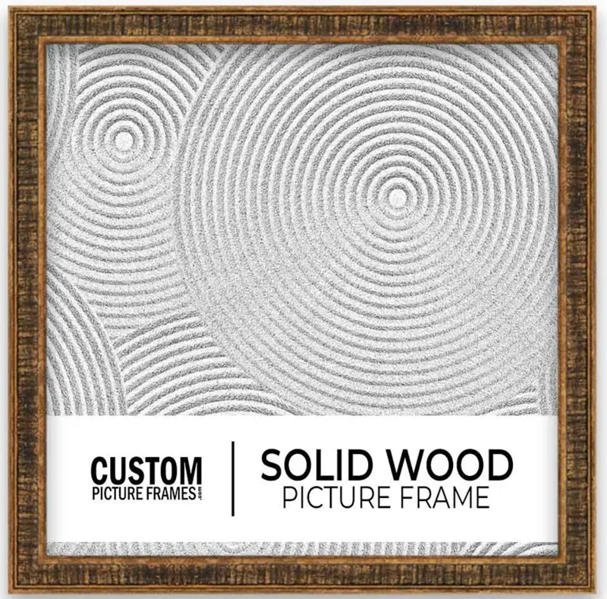 Rustic Gold Square Picture Frame