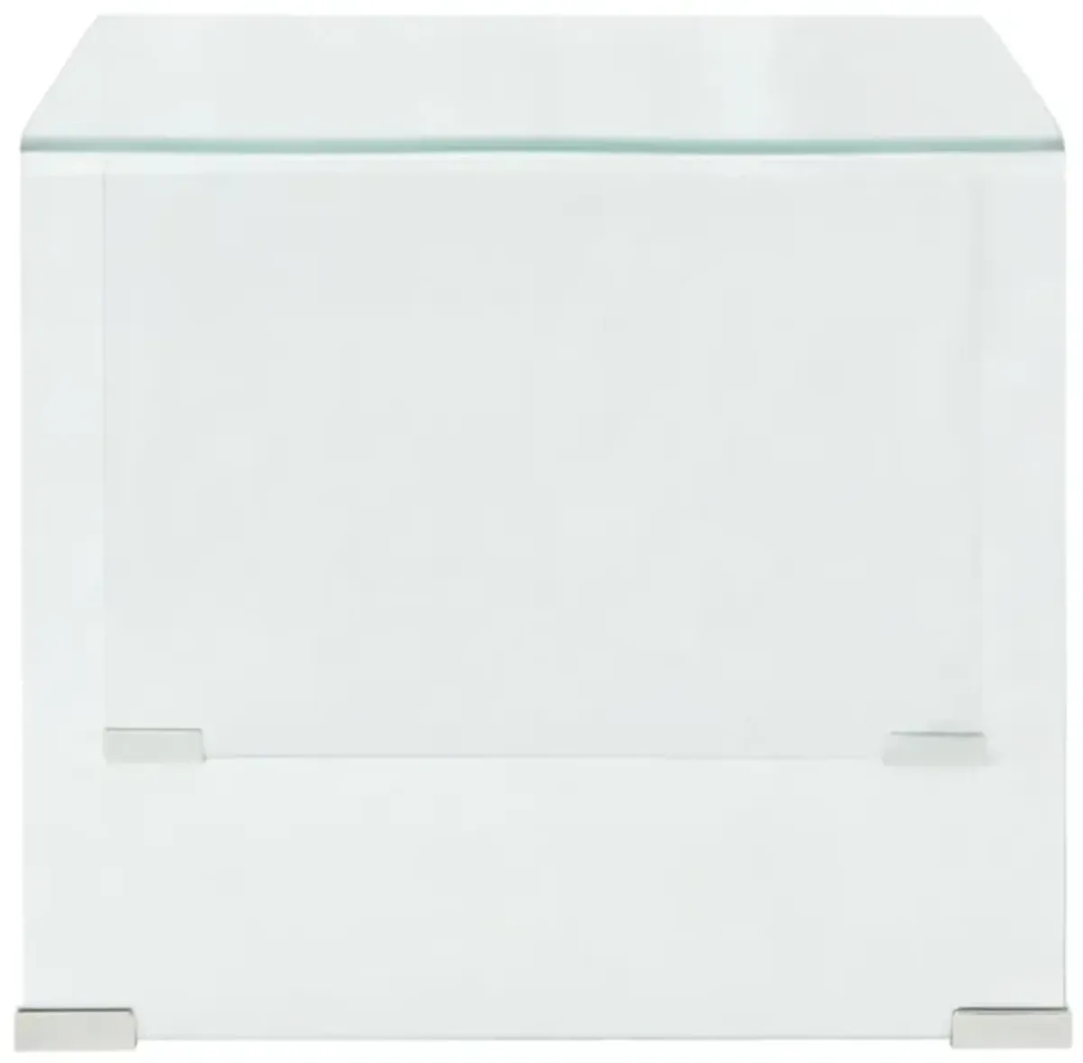 vidaXL Coffee Table Tempered Glass 19.5"x19.7"x17.7" Clear