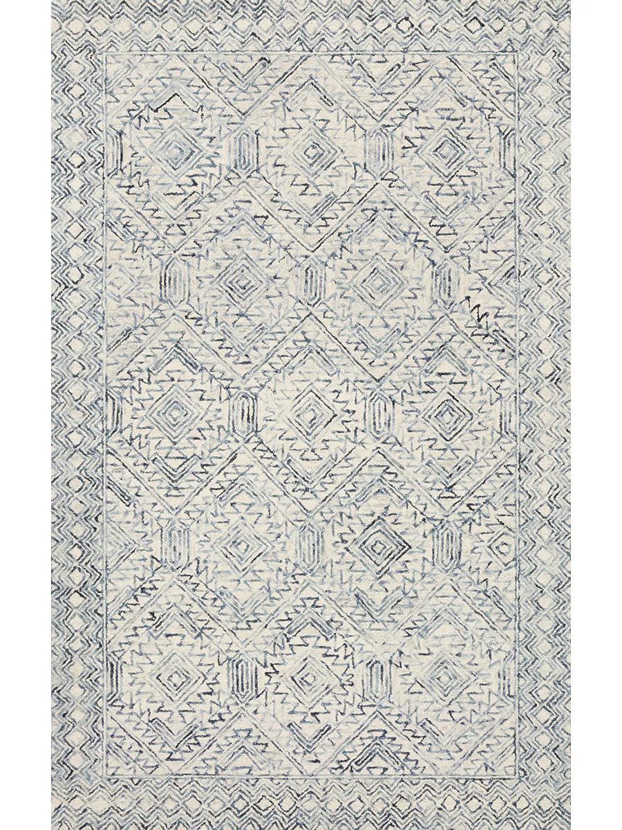 Ziva ZV03 Bluestone 7'9" x 9'9" Rug