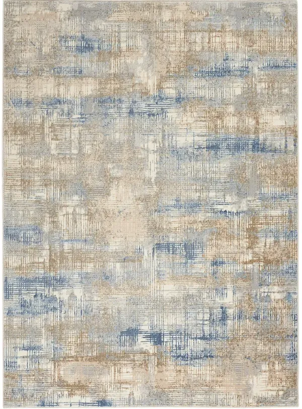 CK950 Rush CK951 Blue/Beige 6' x 9' Rug