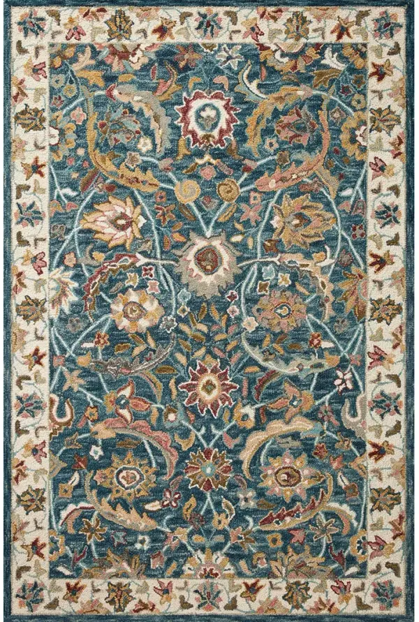 Victoria VK-24 Ocean / Multi 2''6" x 7''6" Rug by