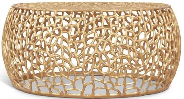 Meridian Furniture Priya Gold Coffee Table