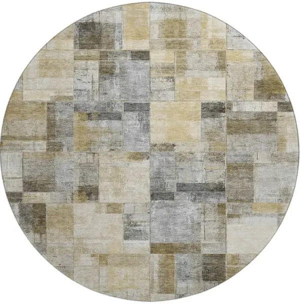 Ravenna RN4 Granite 8' Round Rug