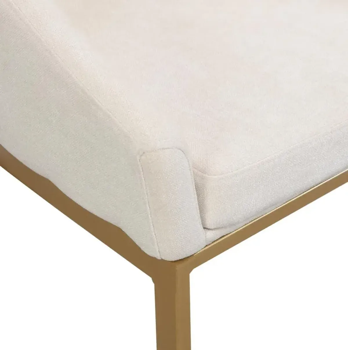 Carolina Living Torano 26 Upholstered Counter Stool - Gold - Cream Upholstery