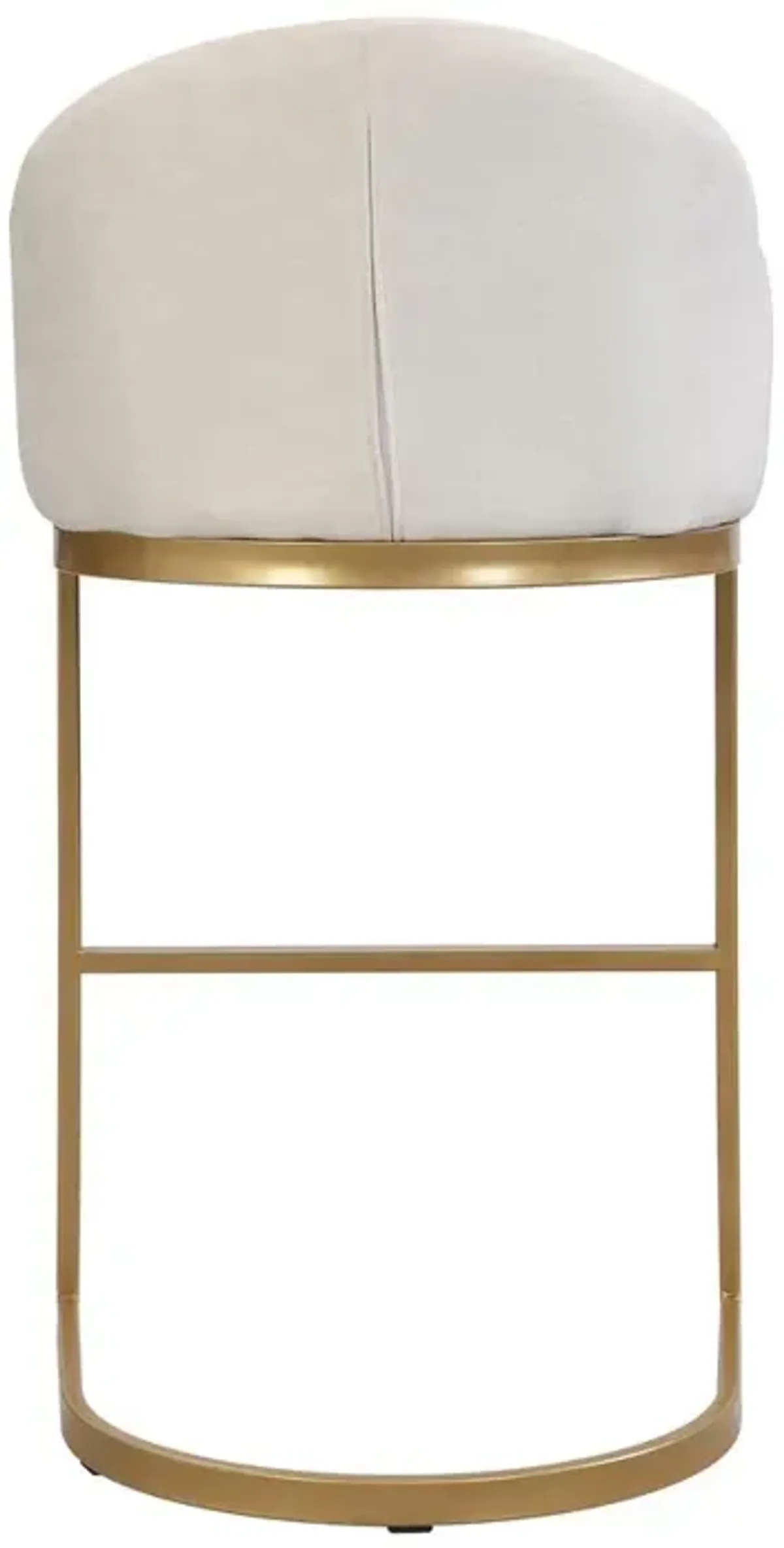 Carolina Living Torano 26 Upholstered Counter Stool - Gold - Cream Upholstery