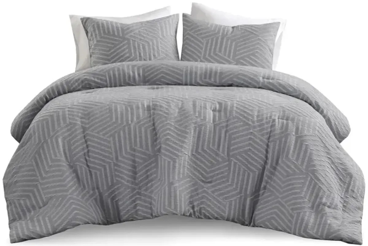 Gracie Mills Eirian Elegance Unveiled 3-Piece MatelassÃ© Jacquard Comforter Ensemble